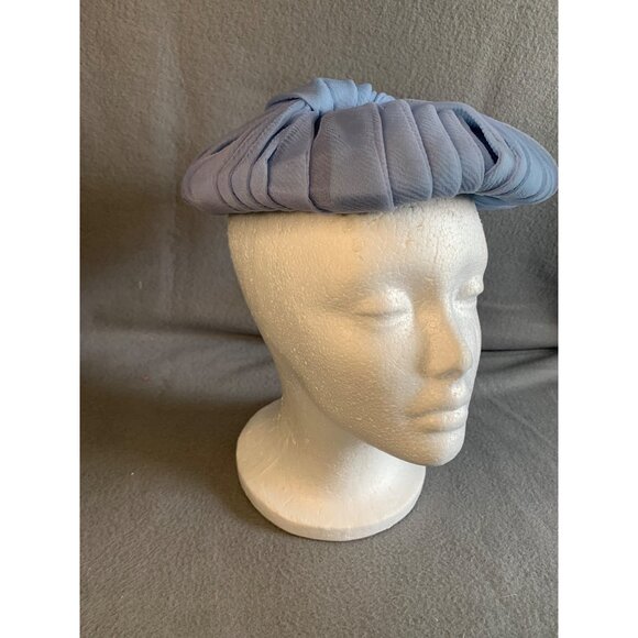 Gwenn Pennington Ladies Light Blue Hat Sz 22 Vintage - Picture 2 of 9